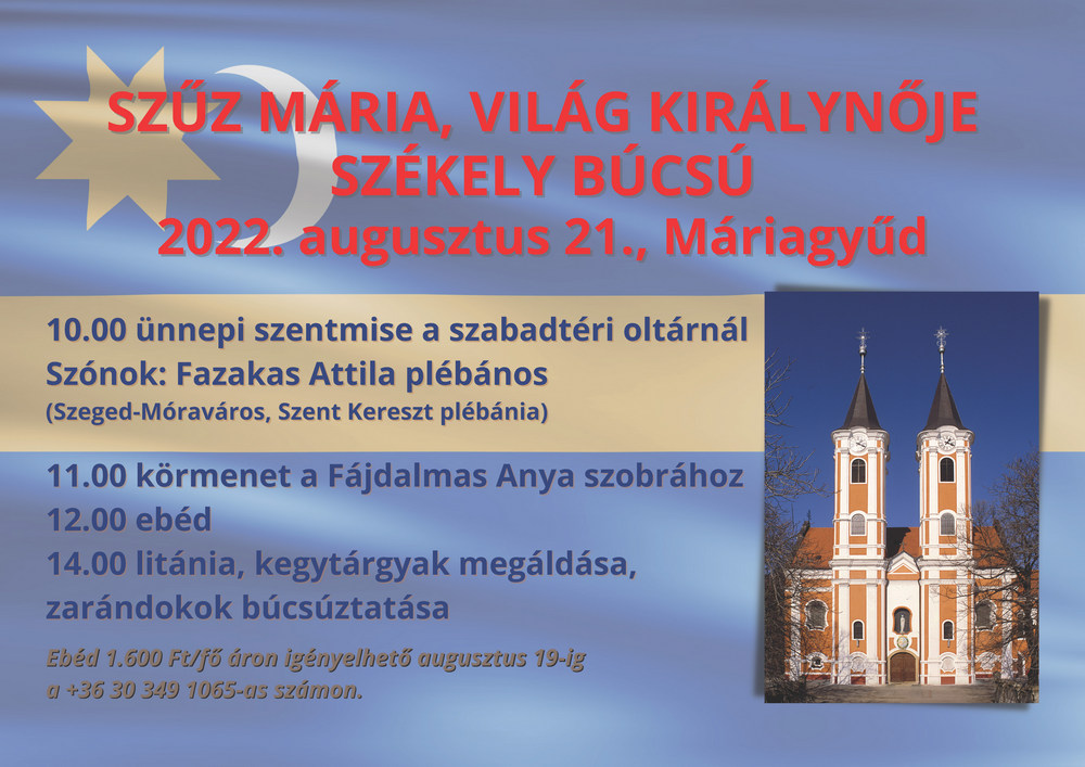 Szekely bucsu 2022 plakat